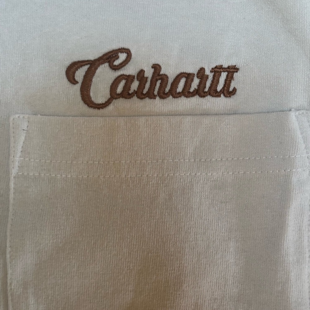 CARHARDTT LOOSE FIT CASUAL COWGIRL SHORT SLEEVE SCRIPT LOGO T-SHIRT SZ M - Picture 6 of 11